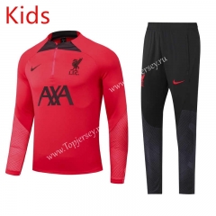 2022-2023 Liverpool Red Kids/Youth Soccer Tracksuit Uniform-GDP