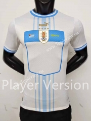 Player Version 2022-2023 Uruguay Away White Thailand Soccer Jersey AAA