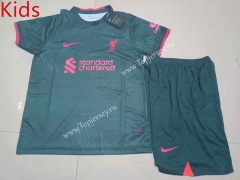 2022-2023 Liverpool 2nd Away Green Kids/Youth Soccer Uniform-507
