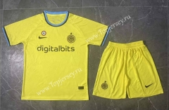 2022-2023 Inter Milan 2nd Away Yellow Soccer Uniform-6748