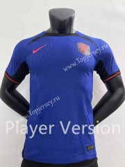 Player Version 2022-2023 Netherlands Away Blue Thailand Soccer Jersey AAA-2016