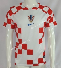 2022-2023 World Cup Croatia Home White & Red Thailand Soccer Jersey AAA