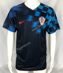 2022-2023 World Cup Croatia Away Black&Blue Thailand Soccer Jersey AAA
