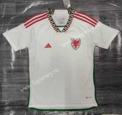 2022-2023 Wales Away White Thailand Soccer Jersey AAA