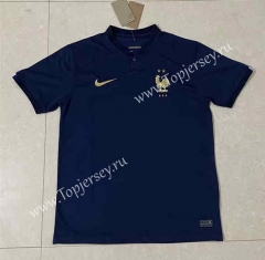 (S-4XL) 2022-2023 France Home Royal Blue Thailand Soccer Jersey AAA-818