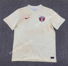2022-2023 Qatar Away Yellow&White Thailand Soccer Jersey AAA-512