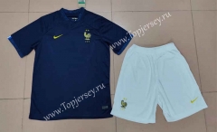 2022-2023 France Home Royal Blue Soccer Uniform-718