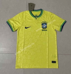 (S-4XL) 2022-2023 Brazil Home Yellow Thailand Soccer Jersey AAA-818