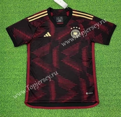 (S-4XL) 2022-2023 Germany Away Red&Black Thailand Soccer Jersey AAA-403