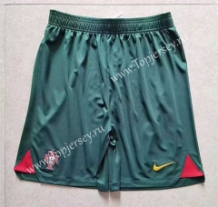 2022-2023 Portugal Home Green Thailand Soccer Shorts-5805
