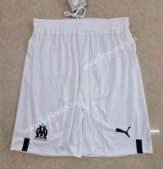 2022-2023 Olympique Marseille Home White Thailand Soccer Shorts-5805