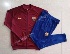 2022-2023 Barcelona Maroon Thailand Soccer Jacket Uniform-815