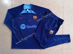 2022-2023 Barcelona Camouflage Blue Thailand Soccer Tracksuit -815