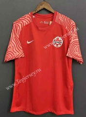 2022-2023 Canada Home Red Thailand Soccer Jersey AAA