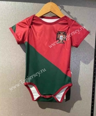 2022-2023 Portugal Home Red Baby Soccer Uniform