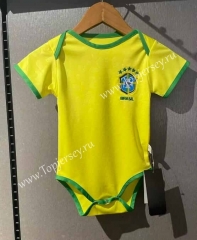 2022-2023 Brazil Home Yellow Baby Soccer Uniform-CS