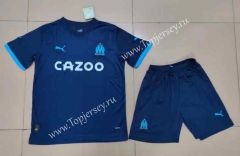 2022-2023 Olympique de Marseille Away Royal Blue Soccer Uniform-718