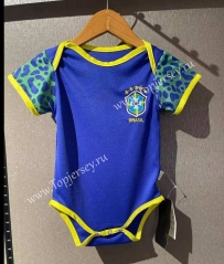 2022-2023 Brazil Away Blue Baby Soccer Uniform-CS