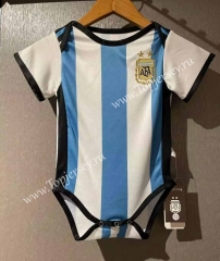 2022-2023 Argentina Home Blue and White Baby Soccer Uniform-CS