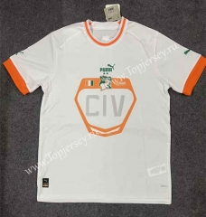 2022-2023 Cote d'Ivoire Away White Thailand Soccer Jersey AAA-305