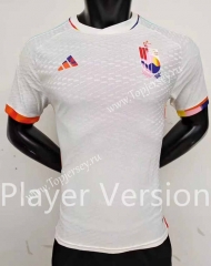 Player Version 2022-2023 Belgium Away White Thailand Soccer Jersey AAA-2273
