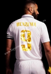 ( S-4XL) Special Version 2022-2023 Real Madrid Home White  (BENZEMA #9) Thailand Soccer Jersey AAA