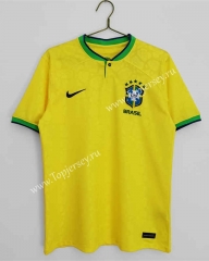 2022-2023 Brazil Home Yellow Thailand Soccer Jersey AAA-C1046