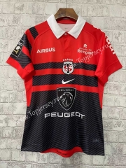2022-2023 Toulouse Red&Black Thailand Rugby Shirt