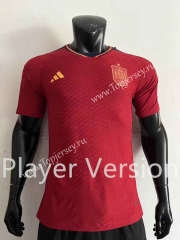 Player Version 2022-2023 Spain Home Red Thailand Soccer Jersey AAA-4691