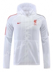 2022-2023 Liverpool White Thailand Trench Coats With Hat-4691