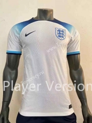 Player Version 2022-2023 England Home White Thailand Soccer Jersey AAA-518