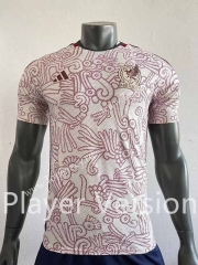 Player Version 2022-2023 Mexico Away Red&White Thailand Soccer Jersey AAA-518