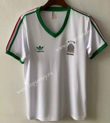 Retro Version 1983 Mexico Away White Thailand Soccer Jersey AAA-2282