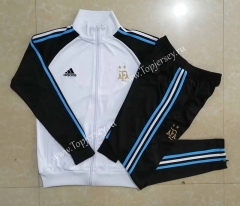 2022-2023 Argentina White Thailand Soccer Jacket Uniform -815