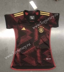 2022-2023 Germany Away Red&Black Women Thailand Soccer Jersey AAA-708