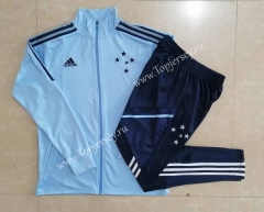2022-2023 Cruzeiro EC Light Blue Thailand Soccer Jacket Uniform-815