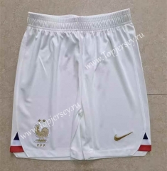 2022-2023 France Home White Thailand Soccer Shorts