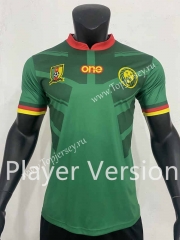 Player Version 2022-2023 Cameroon Green Thailand Soccer Jersey AAA-SJ