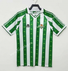 Retro Version 95-97 Real Betis Home White&Green Thailand Soccer Jersey-811