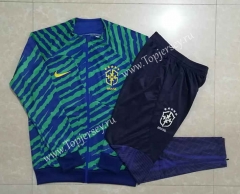 2022-2023 Brazil Green Thailand Soccer Jacket Uniform -815