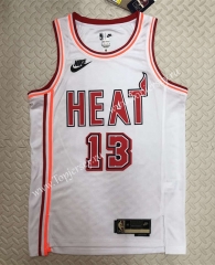 2022-2023 Retro Edition Miami Heat White #13 NBA Jersey-311