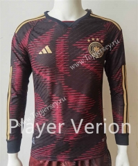 Player Version 2022-2023 Germany Away Red&Black LS Thailand Soccer Jersey AAA-807