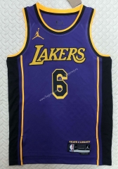 2022-2023 Jordan Limited Version Los Angeles Lakers Purple #6 NBA Jersey-311