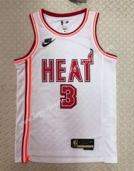 2022-2023 Retro Edition Miami Heat White #3 NBA Jersey-311