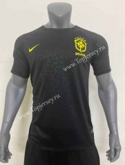 2022-2023 Brazil Goalkeeper Black Thailand Soccer Jersey AAA-416