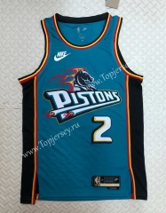 2022-2023 Retro Edition Detroit Pistons Blue #2 NBA Jersey-311
