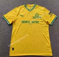 2022-2023 Mamelodi Sundowns Home Yellow Thailand Soccer Jersey AAA-512