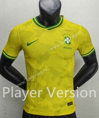 Player Version 2022-2023 Special Version Brazil Yellow Thailand Soccer Jersey AAA-888