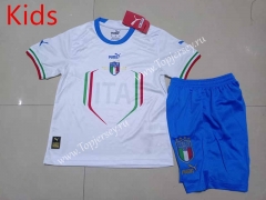 2022-2023 Italy White Kids/Youth Soccer Uniform-507