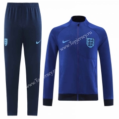 2022-2023 England Camouflage Blue Thailand Soccer Jacket Uniform-LH